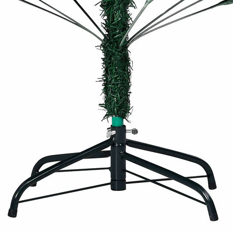 Vidaxl Kunstkerstboom med belysning og julekugler 240 cm grøn