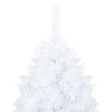 Vidaxl Kunstkerstboom med belysning og julekugler 210 cm PVC White