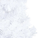 Vidaxl Kunstkerstboom med belysning og julekugler 210 cm PVC White