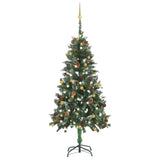 Vidaxl Kunstkerstboom med belysning og julekugler 150 cm