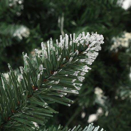 Vidaxl Kunstkerstboom med belysning og julekugler 210 cm