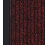 Vidaxl Doormat 40x60 cm stribet rød