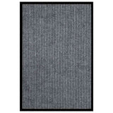 Vidaxl Doormat 80x120 cm stribet grå