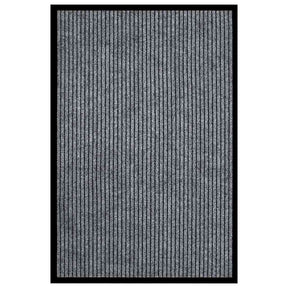 Vidaxl Doormat 80x120 cm stribet grå