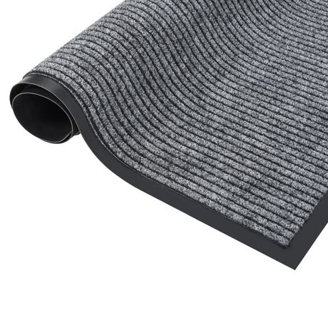 Vidaxl Doormat 80x120 cm stribet grå