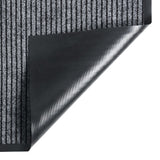 Vidaxl Doormat 80x120 cm stribet grå