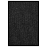 Vidaxl Doormat 80x120 cm stribet antracit