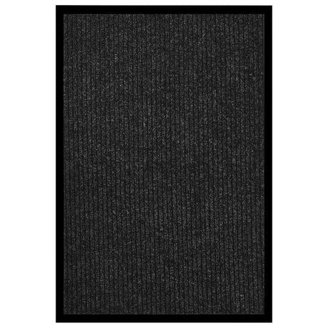 Vidaxl Doormat 80x120 cm stribet antracit