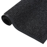 Vidaxl Doormat 80x120 cm stribet antracit