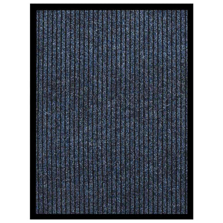 Vidaxl Doormat 60x80 cm stribet blå