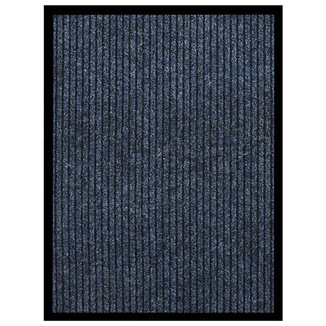 Vidaxl Doormat 60x80 cm stribet blå