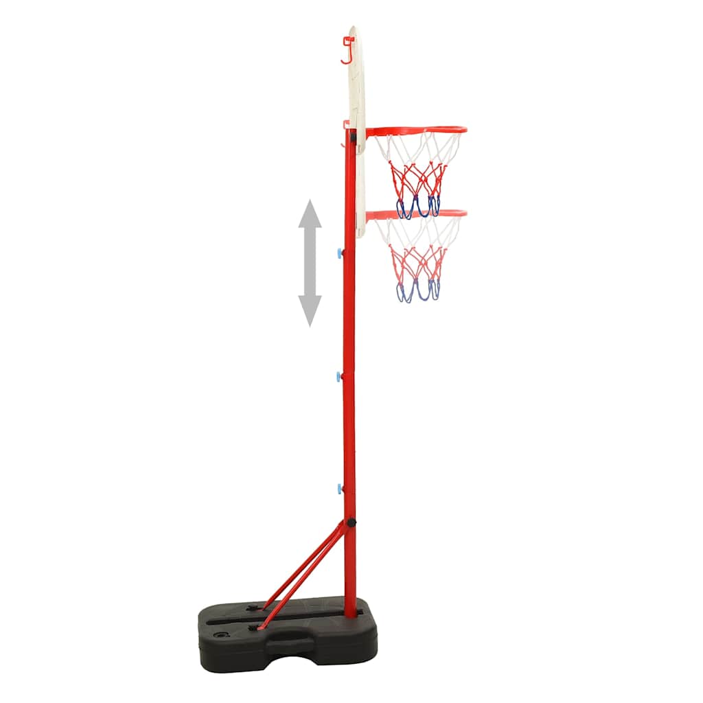 Vidaxl basketball sæt bærbar justerbar 138,5-166 cm