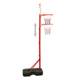 Vidaxl basketball sæt bærbar justerbar 138,5-166 cm