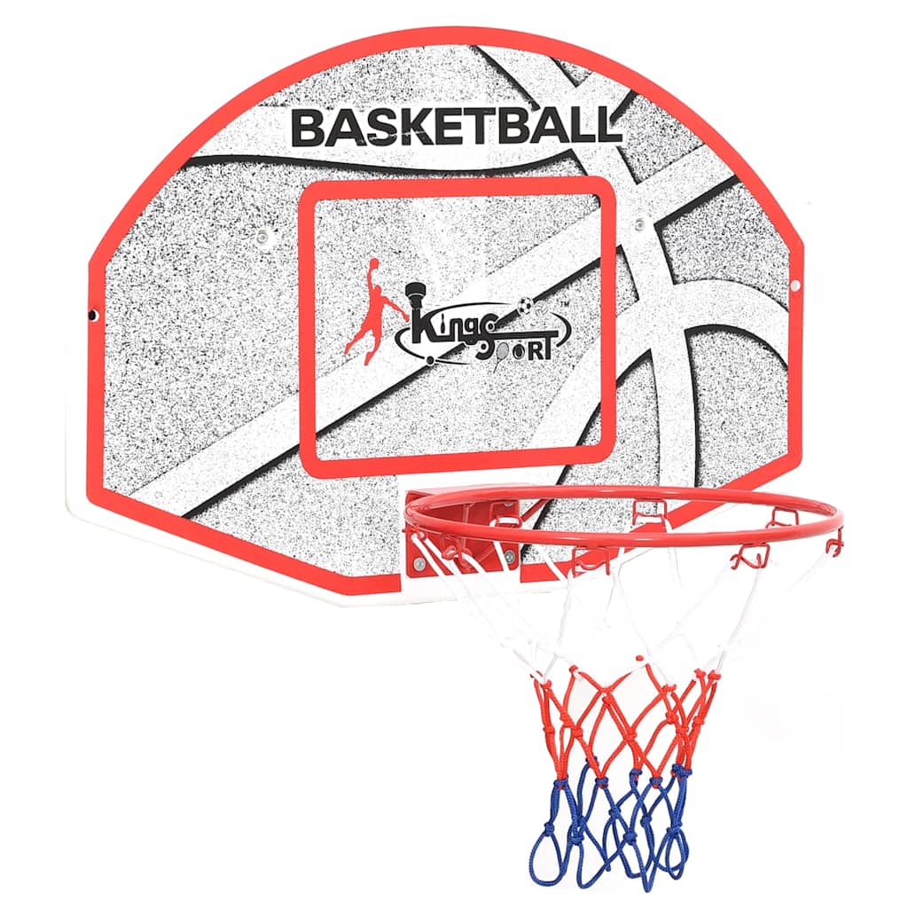 Vidaxl 5-delt basketball sæt vægmontering 66x44,5 cm