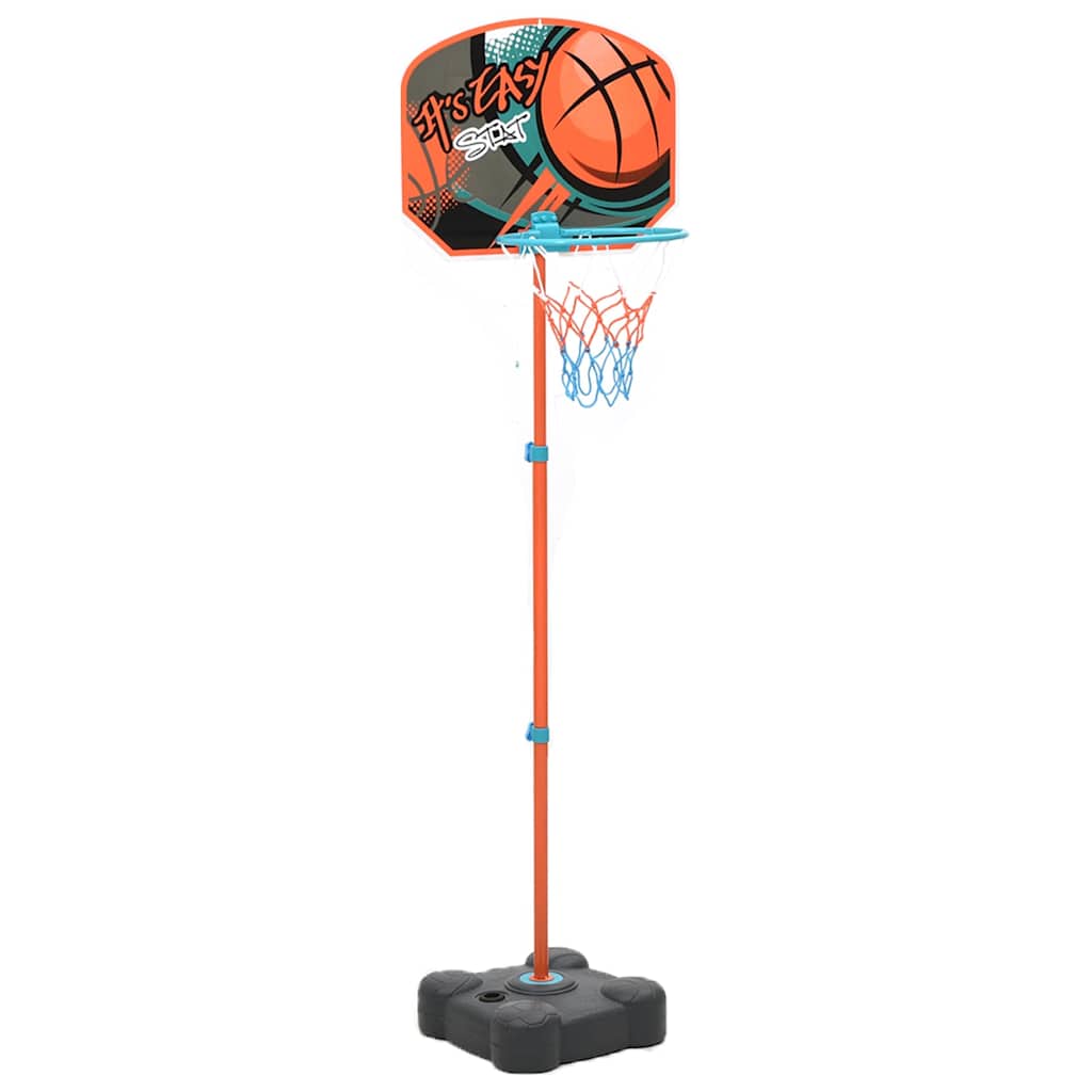 Vidaxl basketball sæt bærbart justerbar 109-141 cm