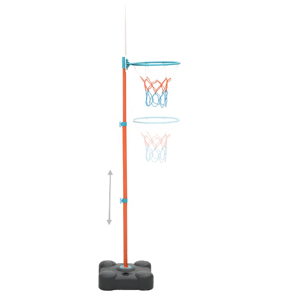 Vidaxl basketball sæt bærbart justerbar 109-141 cm