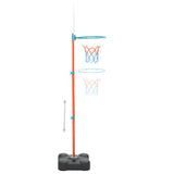 Vidaxl basketball sæt bærbart justerbar 109-141 cm