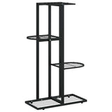 Vidaxl Flower Standard med 4 lag 43x22x76 cm metal sort