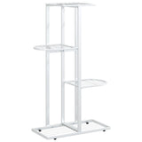 Vidaxl Flower Standard med 4 lag 43x22x76 cm metal hvid