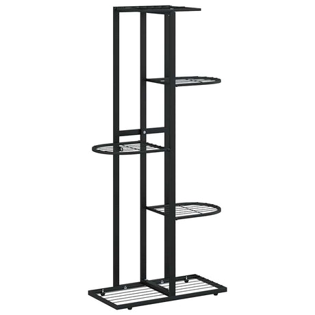 Vidaxl Flower Standard med 5 lag 43x22x98 cm metal sort