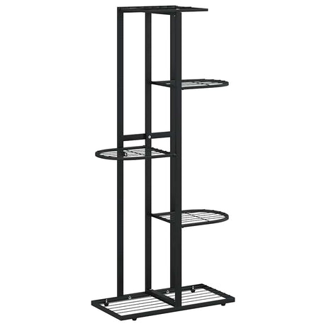 Vidaxl Flower Standard med 5 lag 43x22x98 cm metal sort