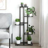 Vidaxl Flower Standard med 5 lag 43x22x98 cm metal sort