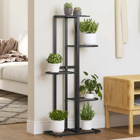 Vidaxl Flower Standard med 5 lag 43x22x98 cm metal sort