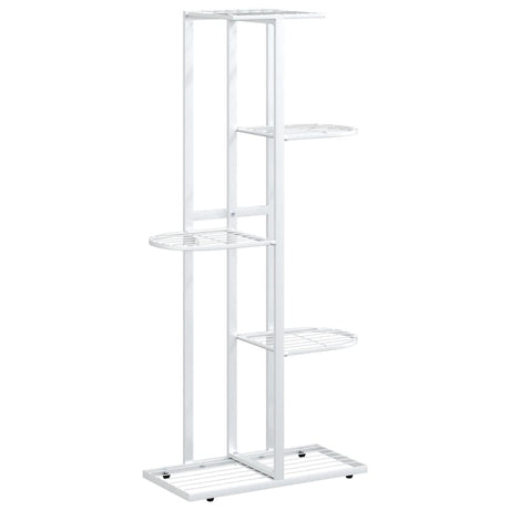 Vidaxl Flower Standard med 5 lag 43x22x98 cm metal hvid