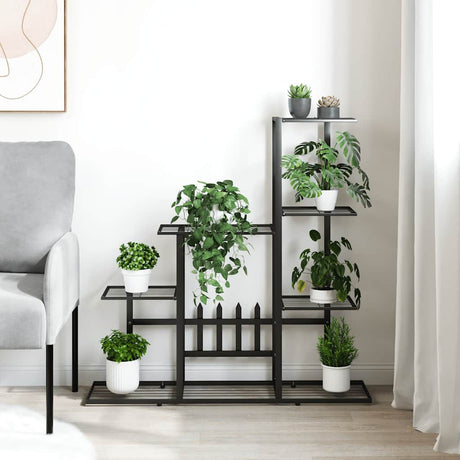 Vidaxl Flower Standard 94.5x25x88 cm metal sort