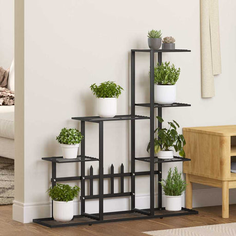 Vidaxl Flower Standard 94.5x25x88 cm metal sort