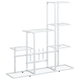 Vidaxl Flower Standard 94.5x25x88 cm metal hvid