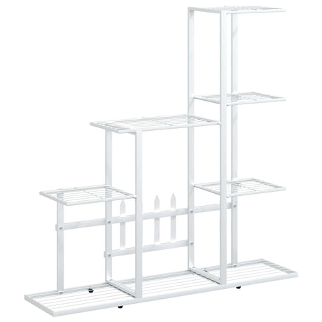 Vidaxl Flower Standard 94.5x25x88 cm metal hvid