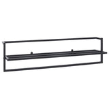 Vidaxl håndklædeholder 95x25x22 cm Iron Black