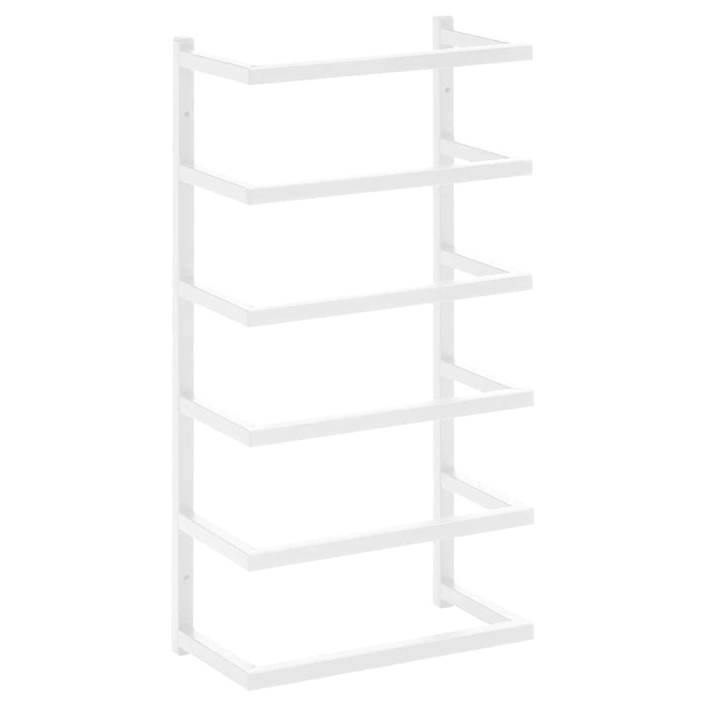 Vidaxl håndklædeholder 24x12x48 cm stål hvid