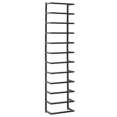 Vidaxl håndklædeholder 24x12x96 cm stål sort