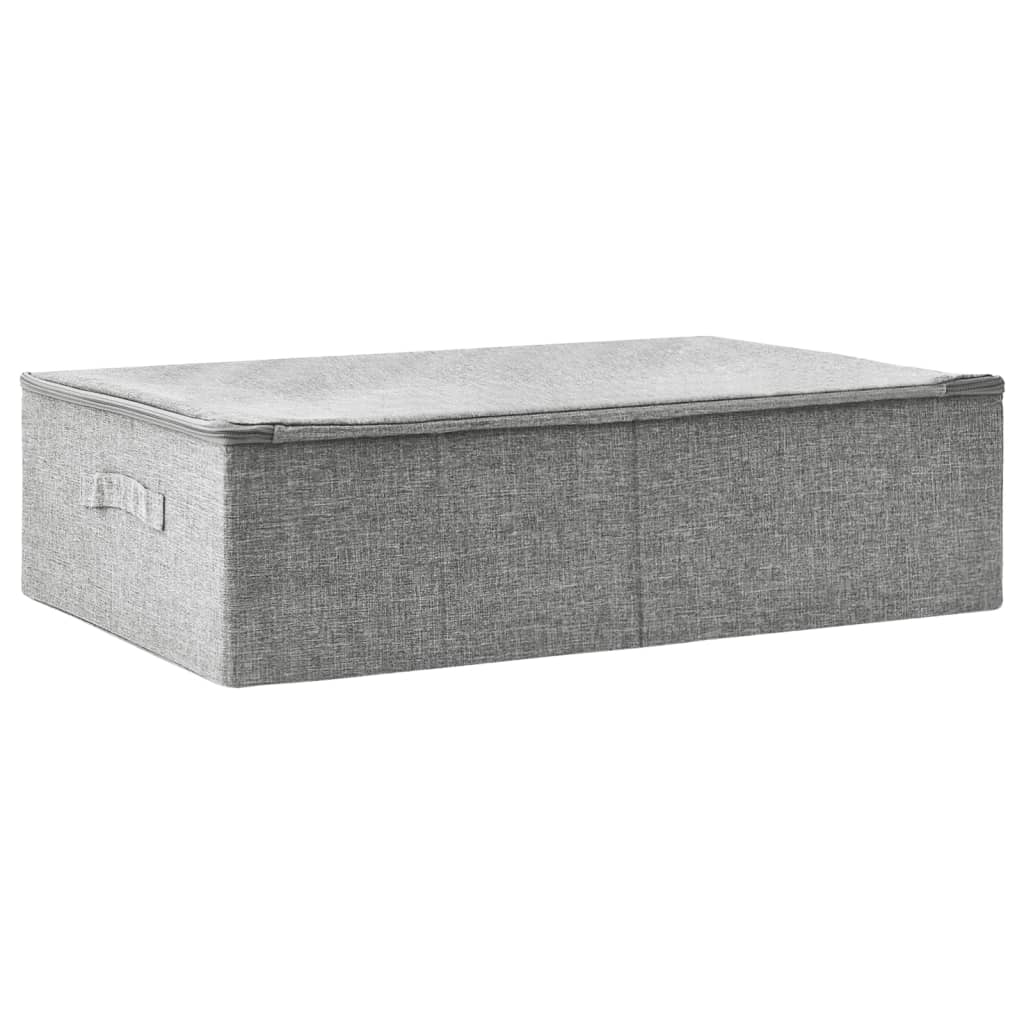 Vidaxl opbevaringsboks 70x40x18 cm stof grå