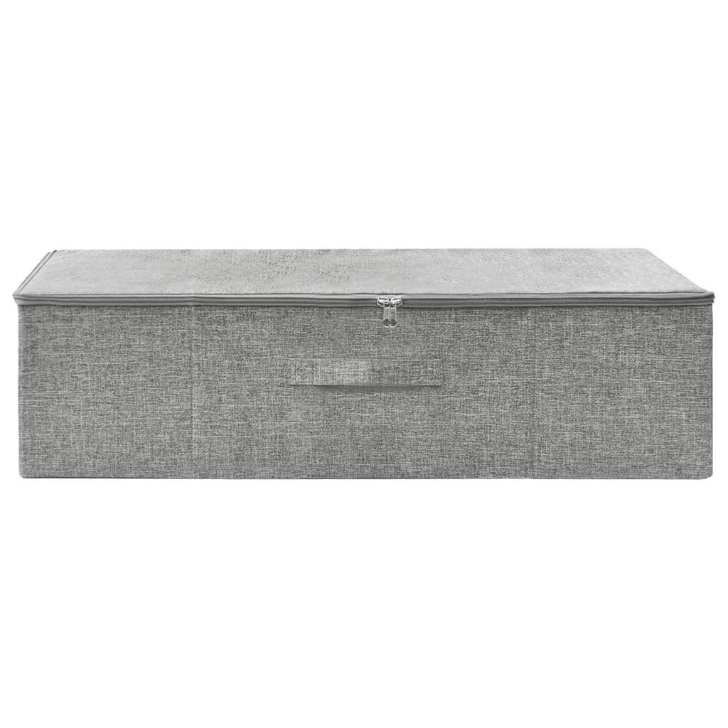 Vidaxl opbevaringsboks 70x40x18 cm stof grå