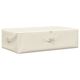 Vidaxl Storage Box 70x40x18 cm stofcreme -farvet