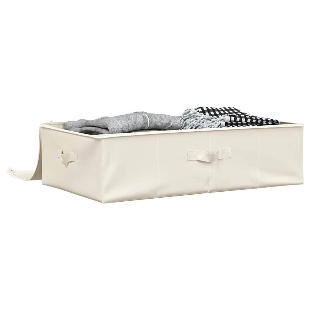 Vidaxl Storage Box 70x40x18 cm stofcreme -farvet