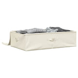 Vidaxl Storage Box 70x40x18 cm stofcreme -farvet