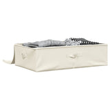 Vidaxl opbevaringsbokse 2 st 70x40x18 cm stof crème farvet