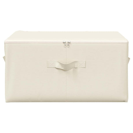 Vidaxl opbevaringsbokse 2 stk 43x34x23 cm stofcreme -farvet