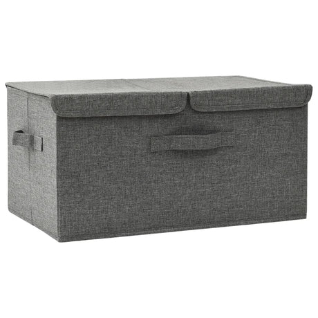 VIDAXL Opbevaringsboks 50x30x25 cm stof anthracite -farvet