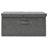 VIDAXL Opbevaringsboks 50x30x25 cm stof anthracite -farvet