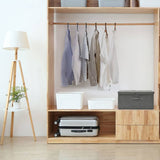 VIDAXL Opbevaringsboks 50x30x25 cm stof anthracite -farvet