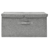 Vidaxl opbevaringsboks 50x30x25 cm stof grå