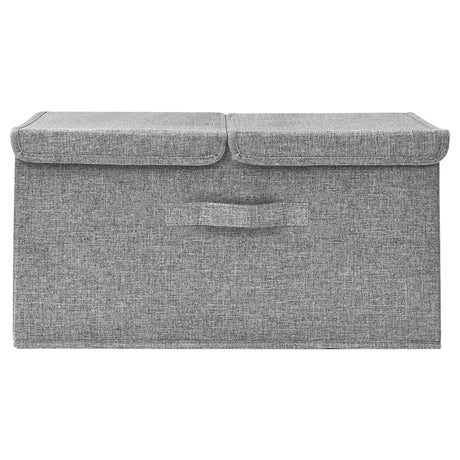 Vidaxl opbevaringsboks 50x30x25 cm stof grå