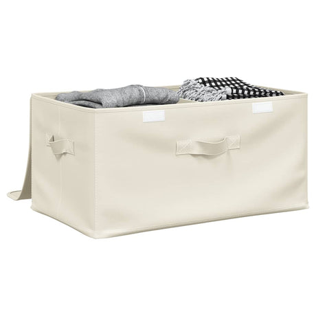 Vidaxl opbevaringsboks 50x30x25 cm stofcreme -farvet