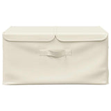 Vidaxl opbevaringsbokse 2 stk 50x30x25 cm stof crème farvet