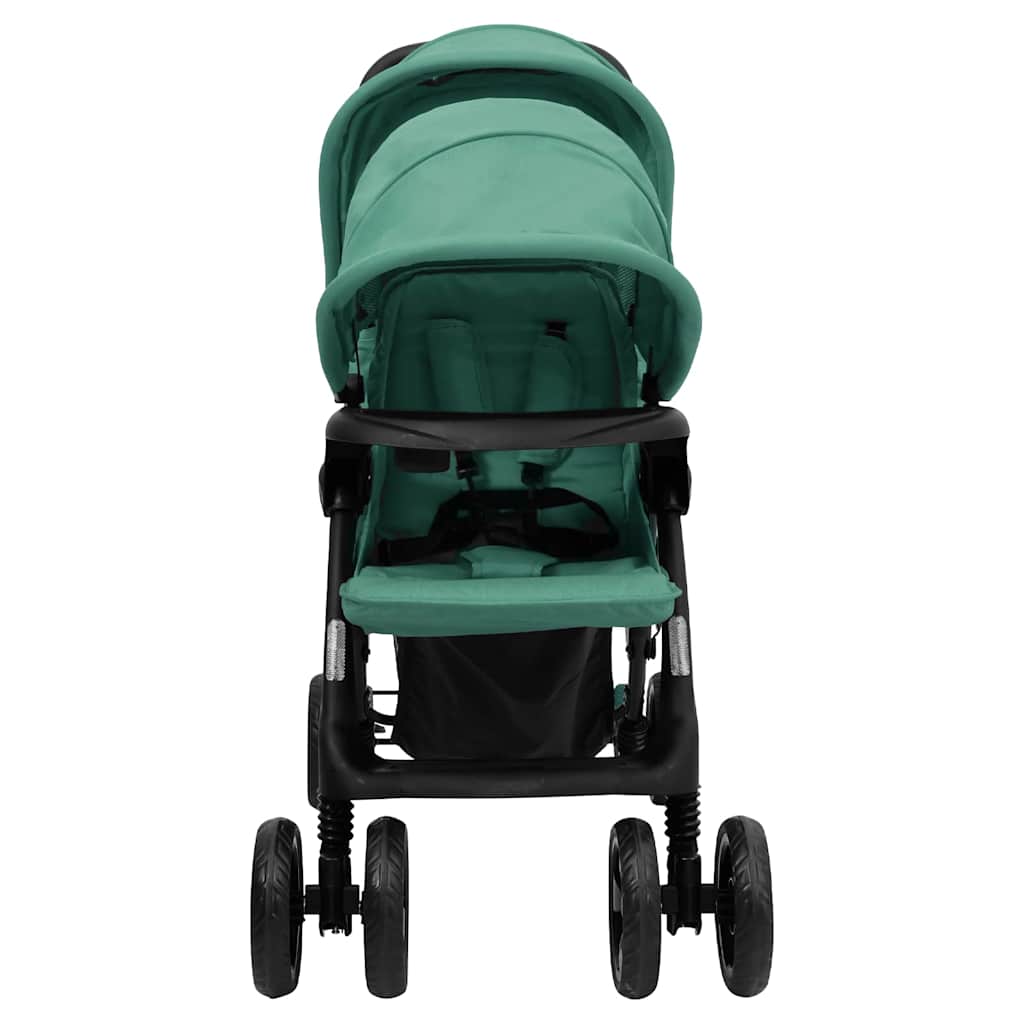 Vidaxl Twin Children Tandem Steel Green